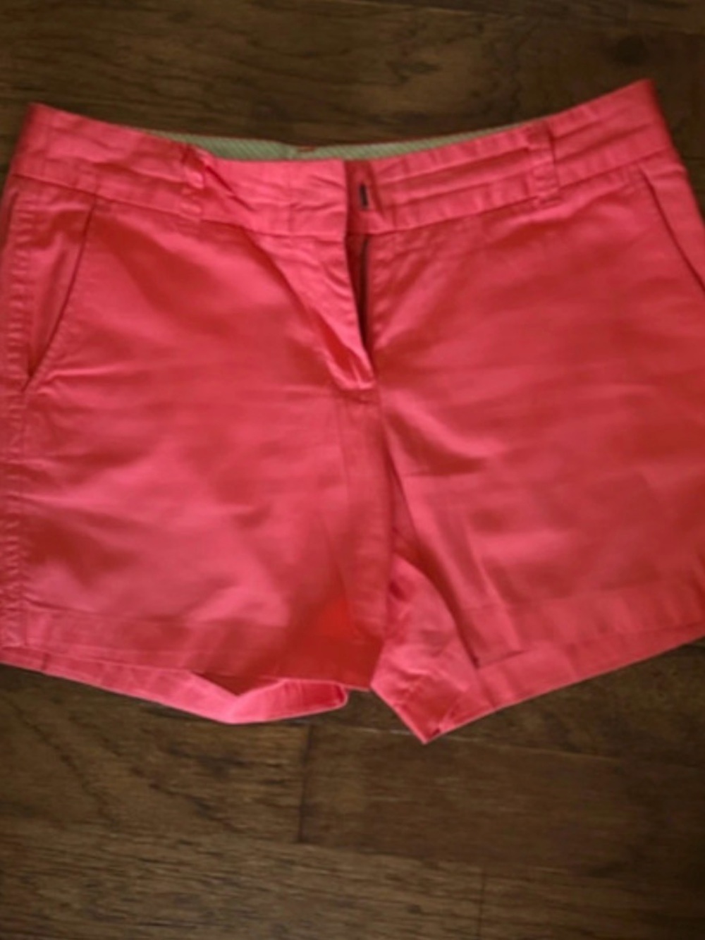 J. Crew Coral Pink Chino Shorts